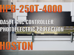 هستون CNC Press Brake HPB-250T-4000 مع DA58T CNC Controller (وظيفة البرمجة الثنائية)